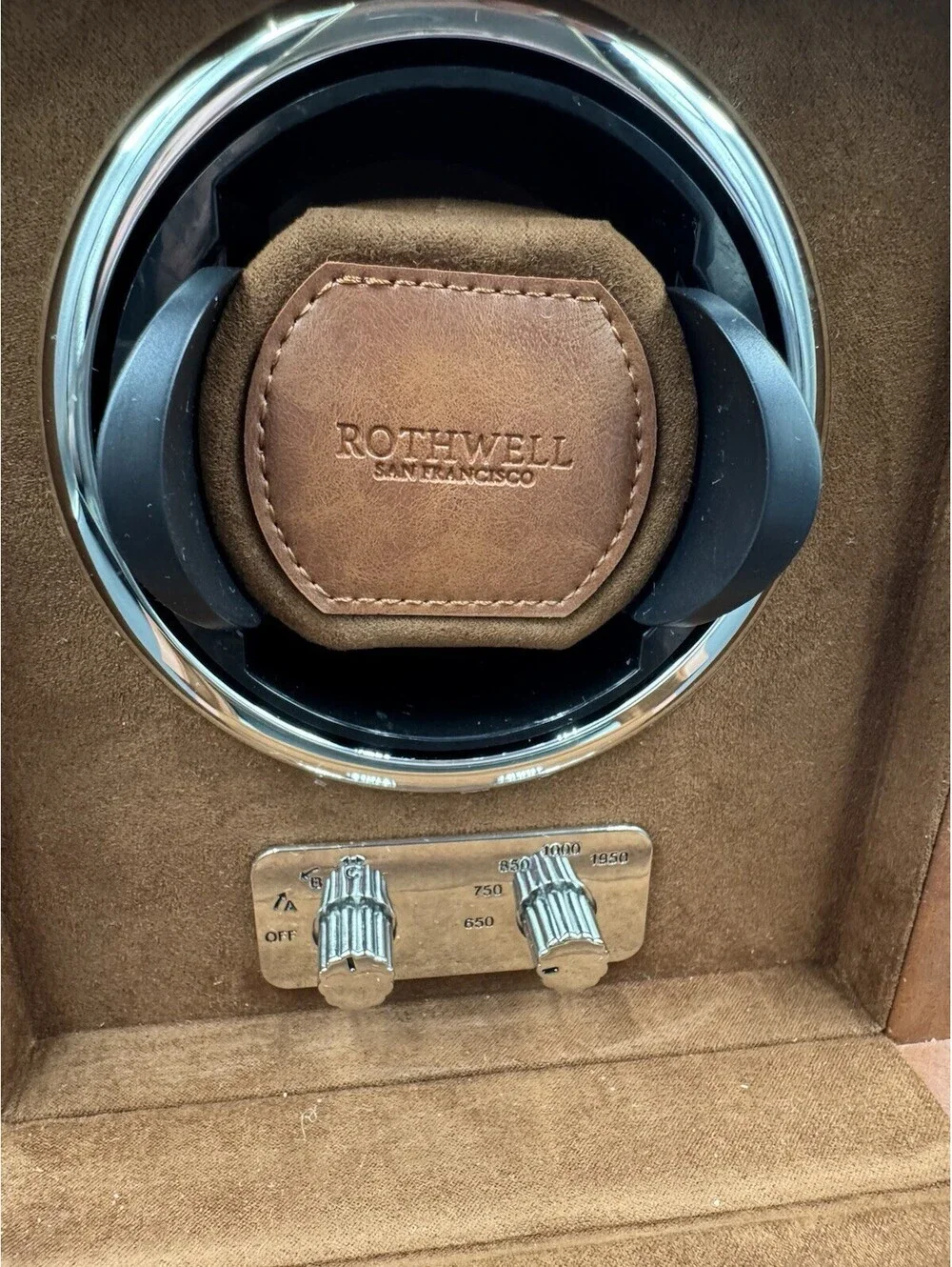 ROTHWELL SINGLE WATCH WINDER FOR AUTOMATIC WATCHES W/ QUIET